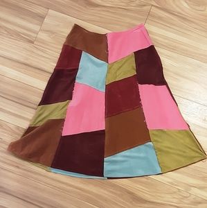F. L. Malik Patchwork Vintage Skirt.